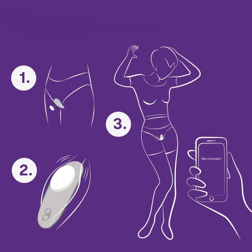 We-Vibe Moxie - вибратор в трусики на магните (управление со смартфона) мятный